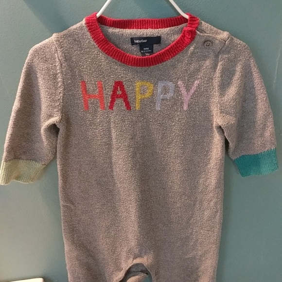 🌈 babyGap 6-12 HAPPY softest sweater romper 🌈 - Picture 5 of 7